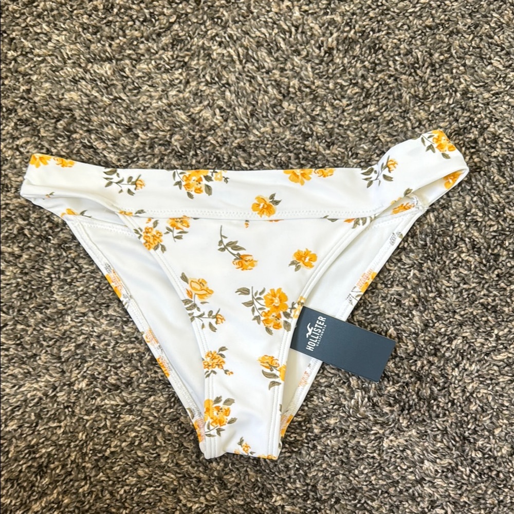 White Floral Bikini Bottoms